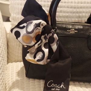 Coach Black and Gold Scarf